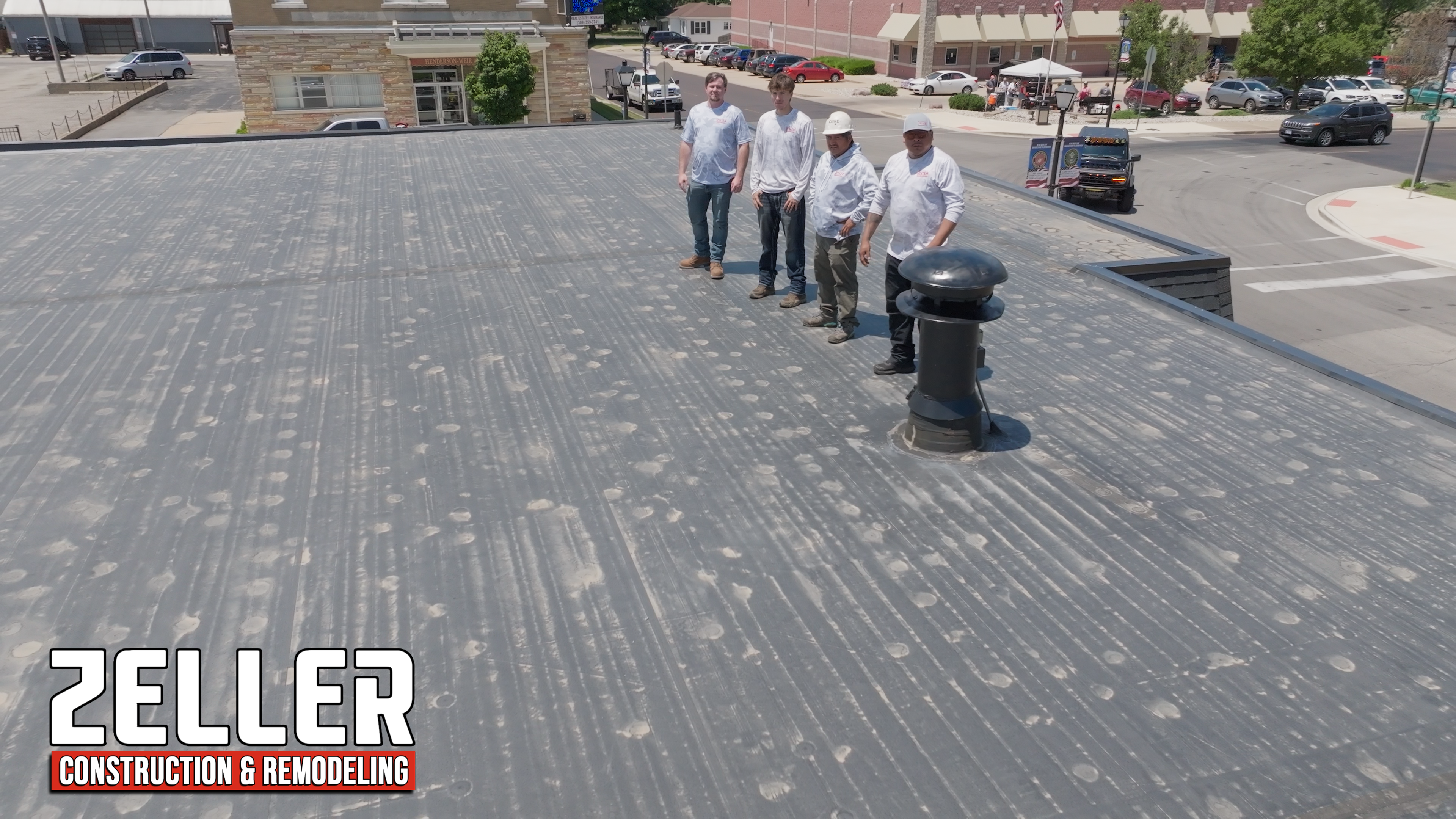 First Security Bank Mackinaw EPDM Roofing Project